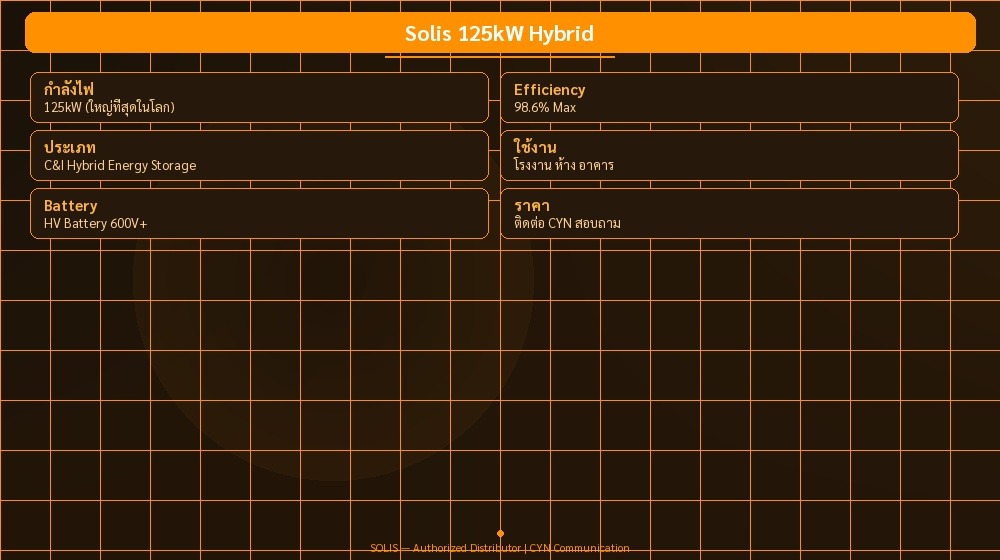Solis 125kW Hybrid | CYN