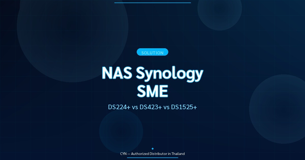 เปรียบเทียบ NAS Synology สำหรับ SME