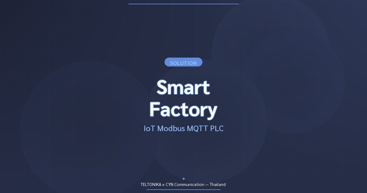 Teltonika Smart Factory IoT Modbus MQTT