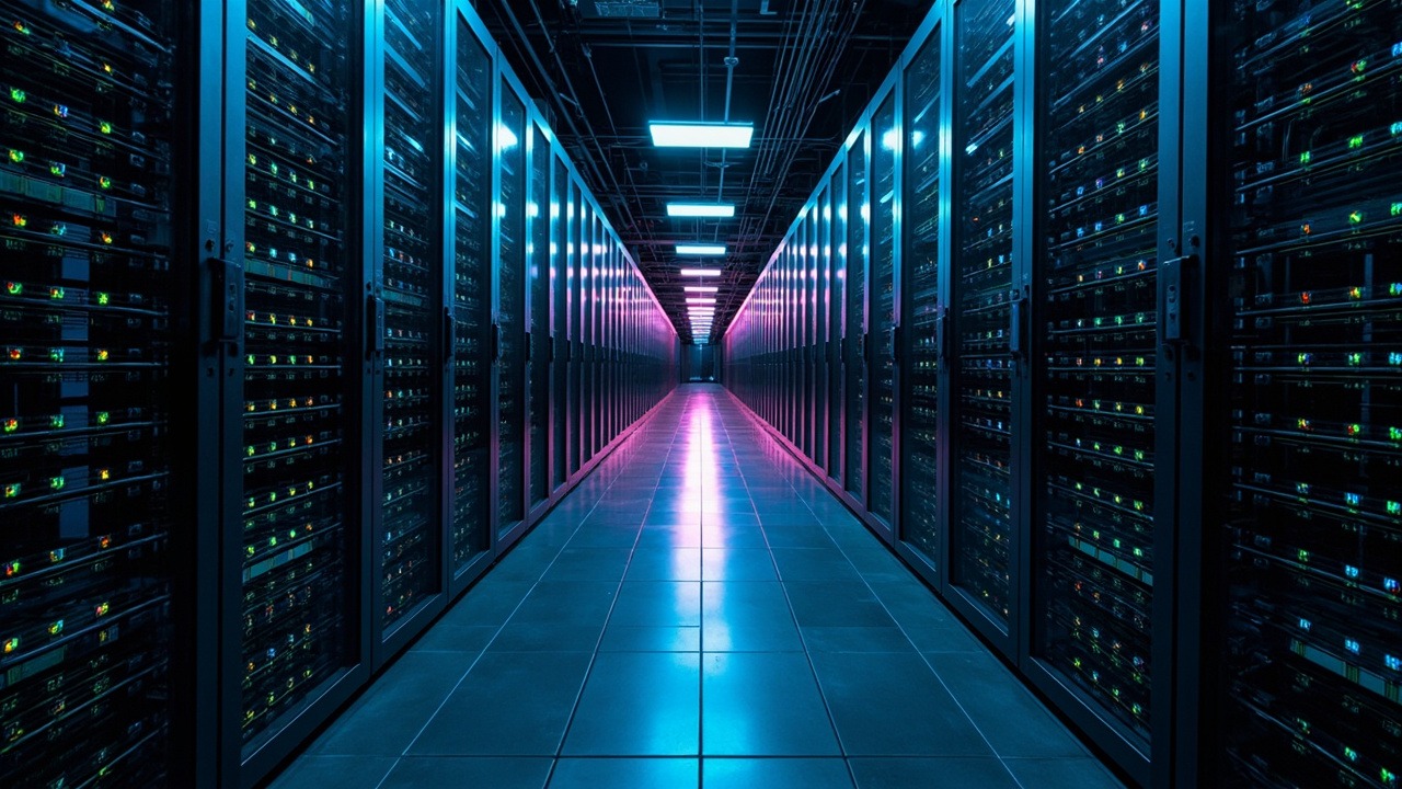 ห้องเซิร์ฟเวอร์และศูนย์ข้อมูลองค์กรที่มีการจัดการระบบเครือข่าย