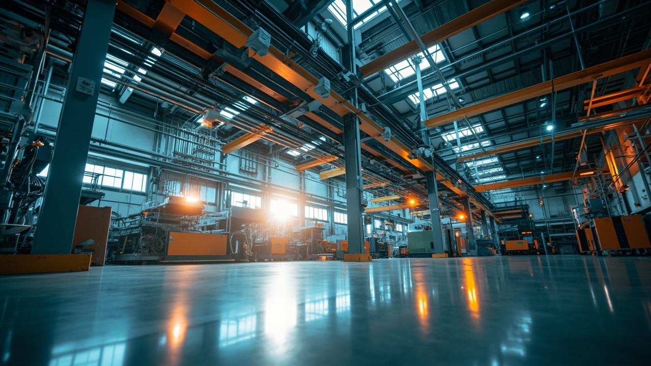 ระบบเครือข่ายอุตสาหกรรมในโรงงานเชื่อมต่อกล้องวงจรปิดและเซ็นเซอร์ IoT