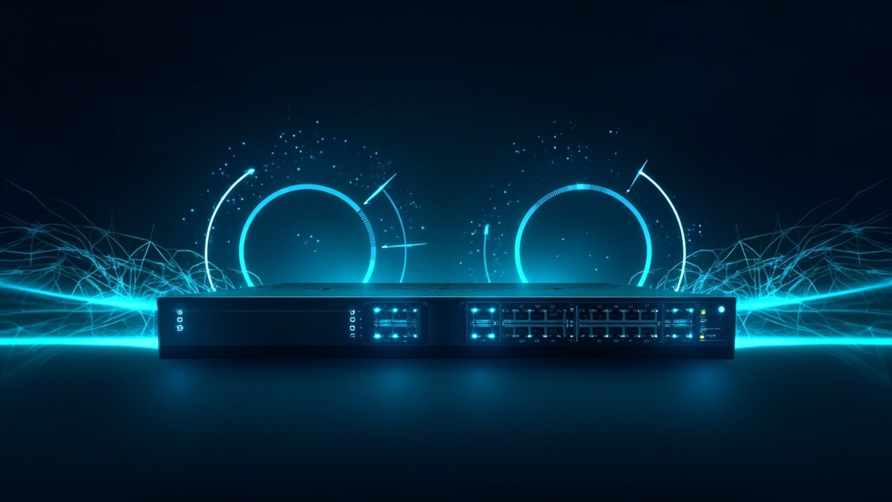 แผนภาพเปรียบเทียบประสิทธิภาพสวิตช์เครือข่ายระหว่าง H3C กับสวิตช์ทั่วไป