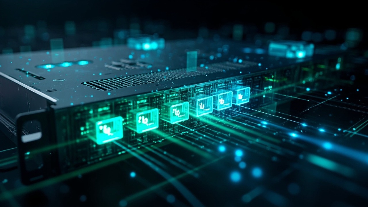 แผนภาพแสดงหลักการทำงานของ VLAN Tagging ในสวิตช์เครือข่าย