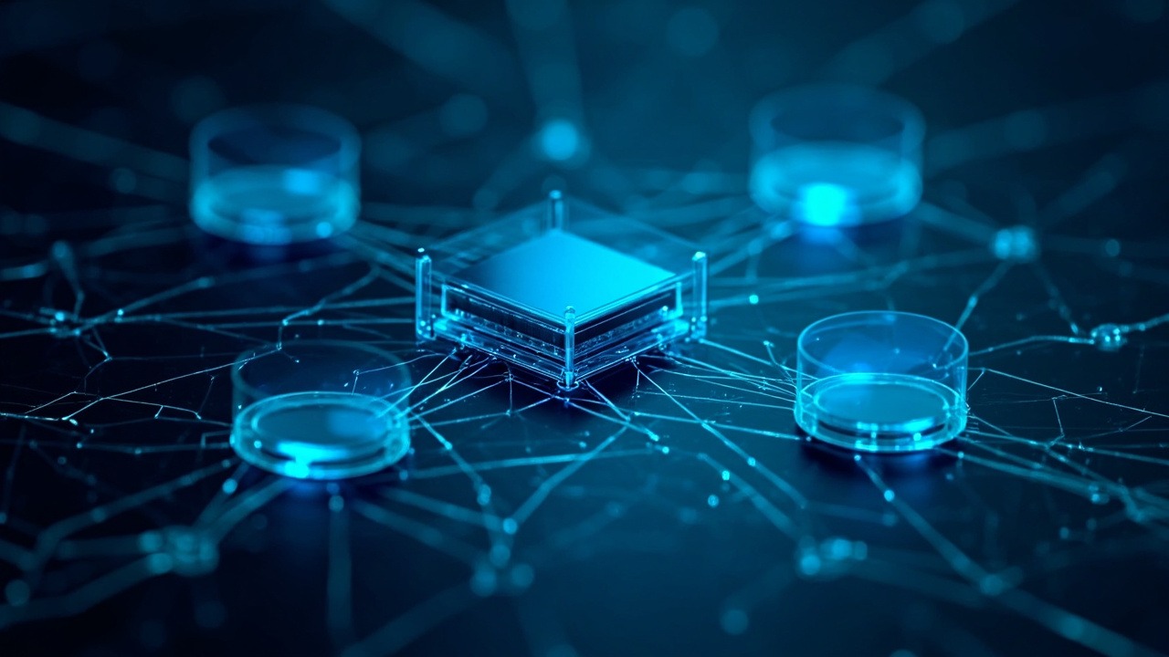 ภาพแสดงการแยกส่วนเครือข่าย VLAN สำหรับแผนกต่างๆ ในองค์กร