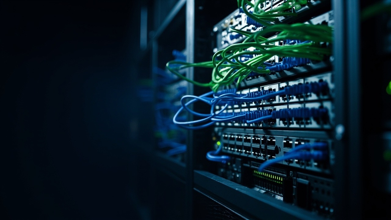 ตู้ Rack อุปกรณ์เครือข่ายระดับองค์กรพร้อมสวิตช์และเราเตอร์