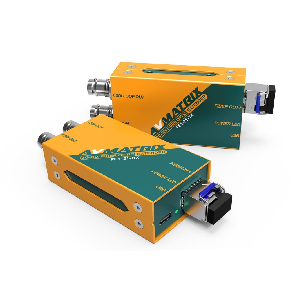 FE1121 Fiber Extender ตัวส่งรับ 3G-SDI ผ่านไฟเบอร์ออปติก AVMATRIX