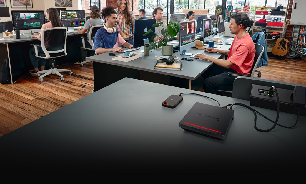 Blackmagic Cloud Pod อุปกรณ์ Cloud Storage พร้อม 10G Ethernet และ HDMI monitoring