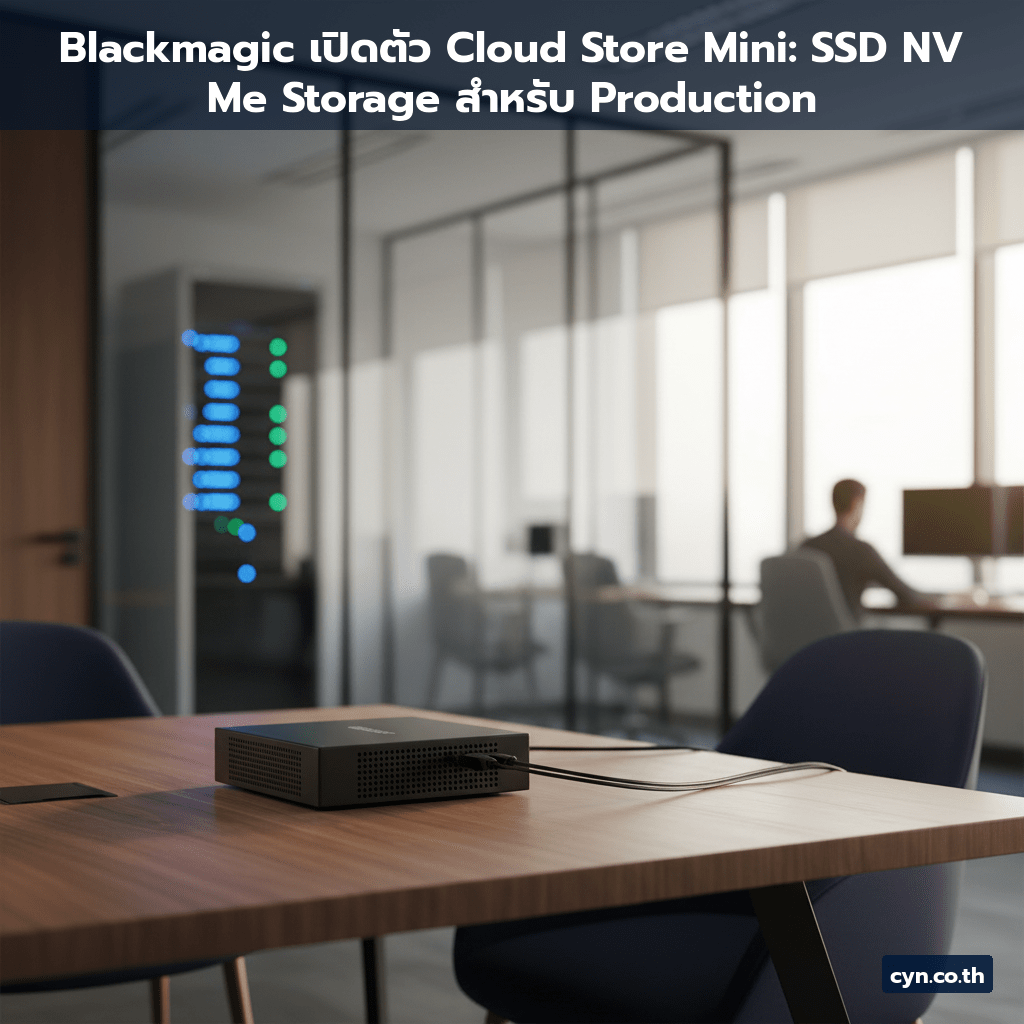 Blackmagic เปิดตัว Cloud Store Mini: SSD NVMe Storage สำหรับ Production - cover