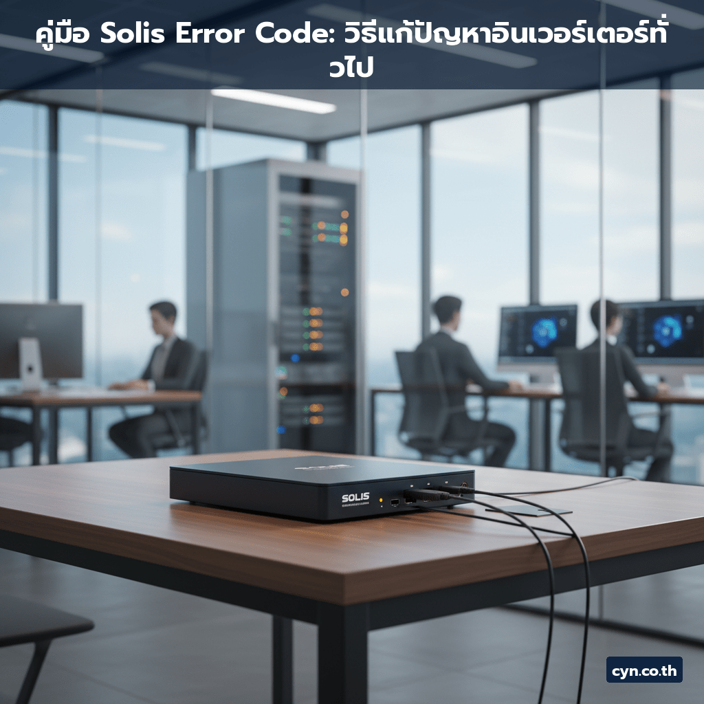 คู่มือ Solis Error Code: วิธีแก้ปัญหาอินเวอร์เตอร์ทั่วไป - cover