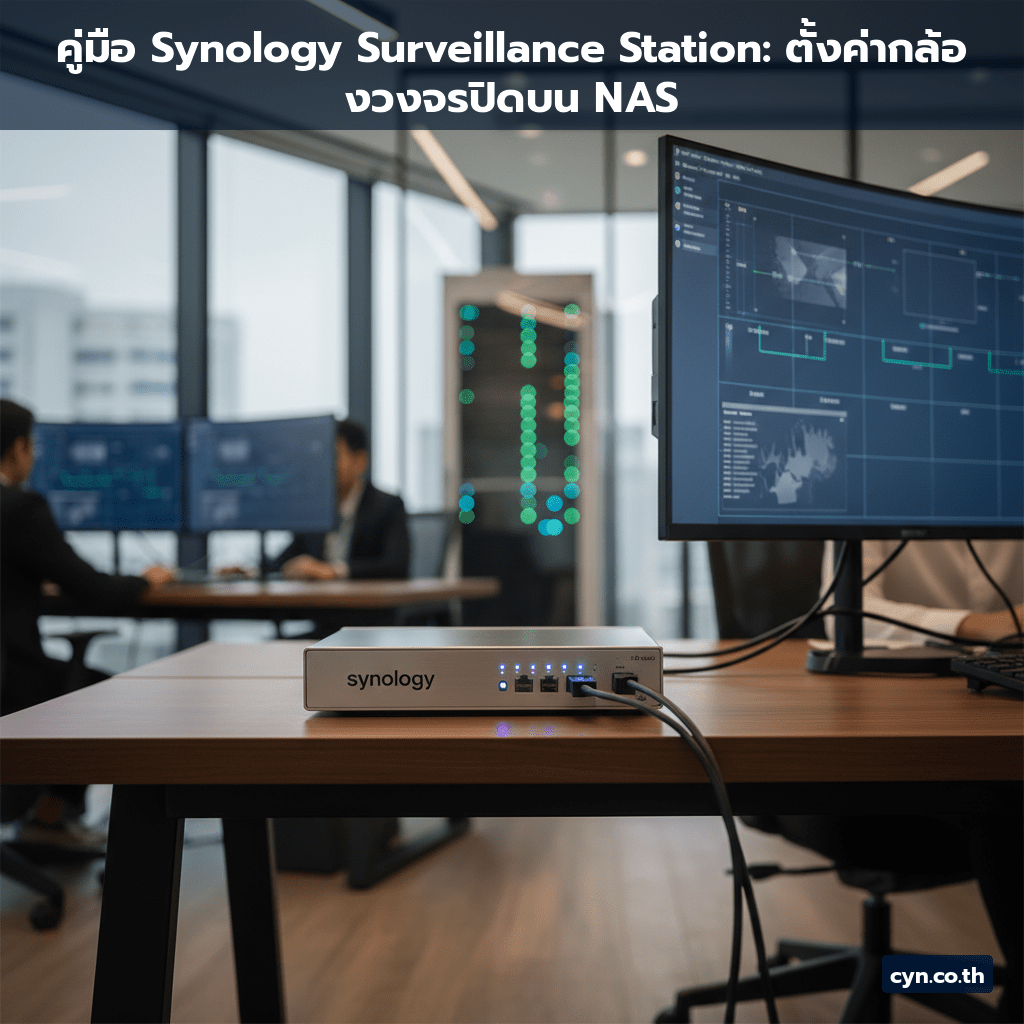 คู่มือ Synology Surveillance Station: ตั้งค่ากล้องวงจรปิดบน NAS - cover