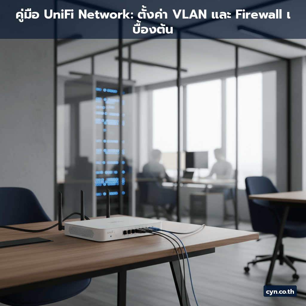 คู่มือ UniFi Network: ตั้งค่า VLAN และ Firewall เบื้องต้น - cover