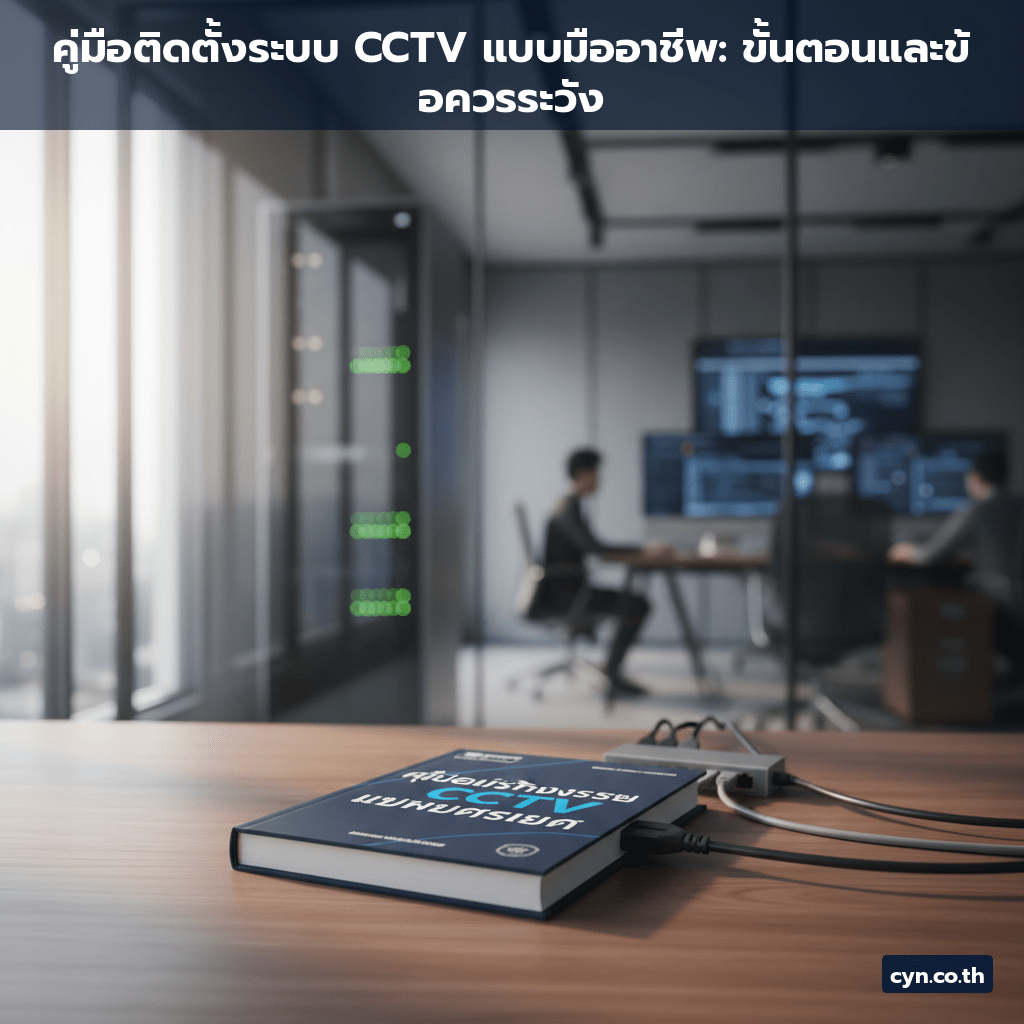 คู่มือติดตั้งระบบ CCTV แบบมืออาชีพ: ขั้นตอนและข้อควรระวัง - cover