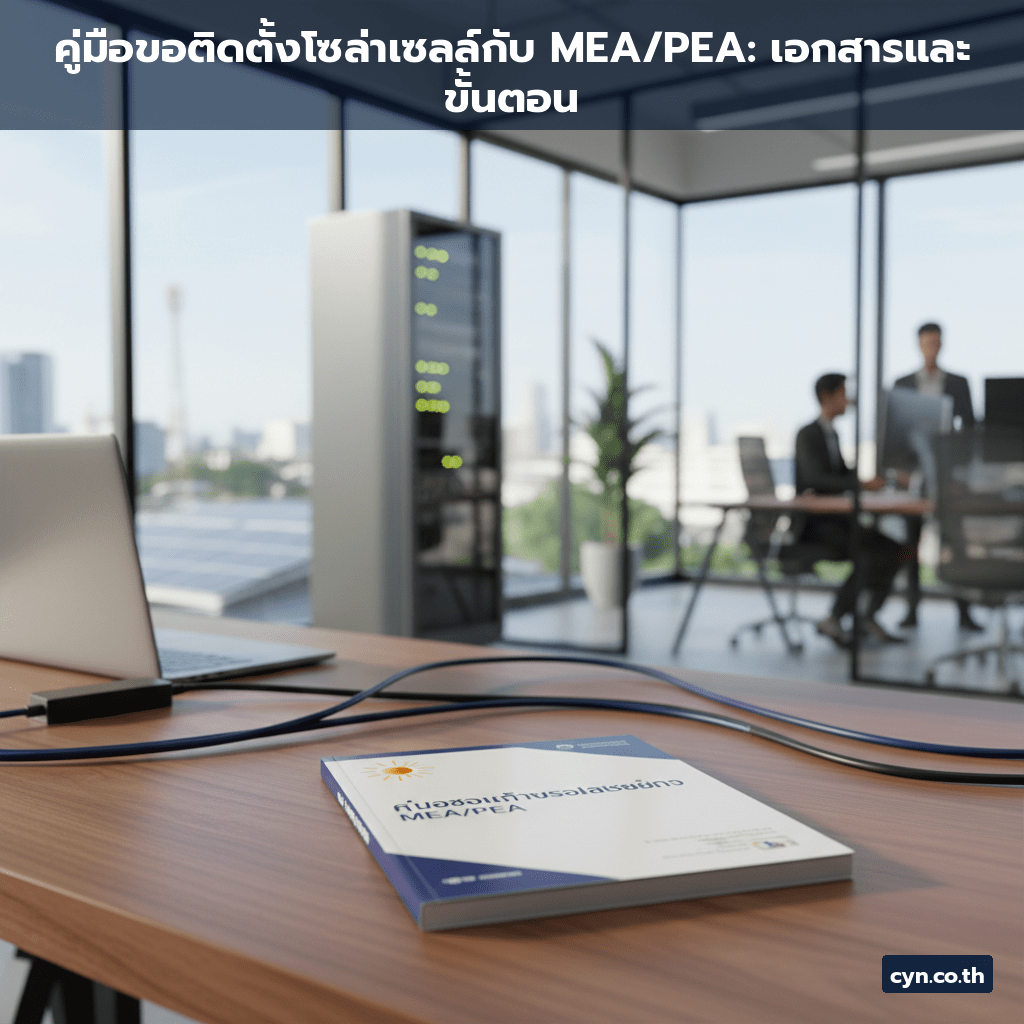 คู่มือขอติดตั้งโซล่าเซลล์กับ MEA/PEA: เอกสารและขั้นตอน - cover
