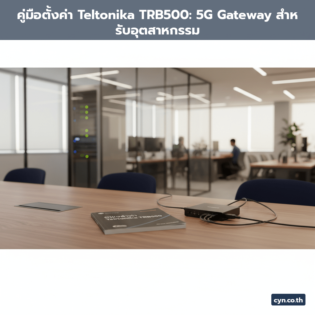 คู่มือตั้งค่า Teltonika TRB500: 5G Gateway สำหรับอุตสาหกรรม - cover