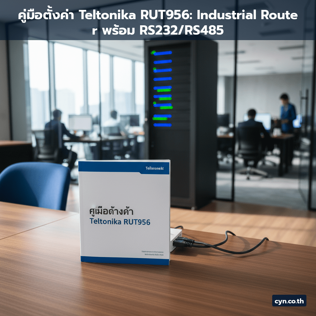 คู่มือตั้งค่า Teltonika RUT956: Industrial Router พร้อม RS232/RS485 - cover