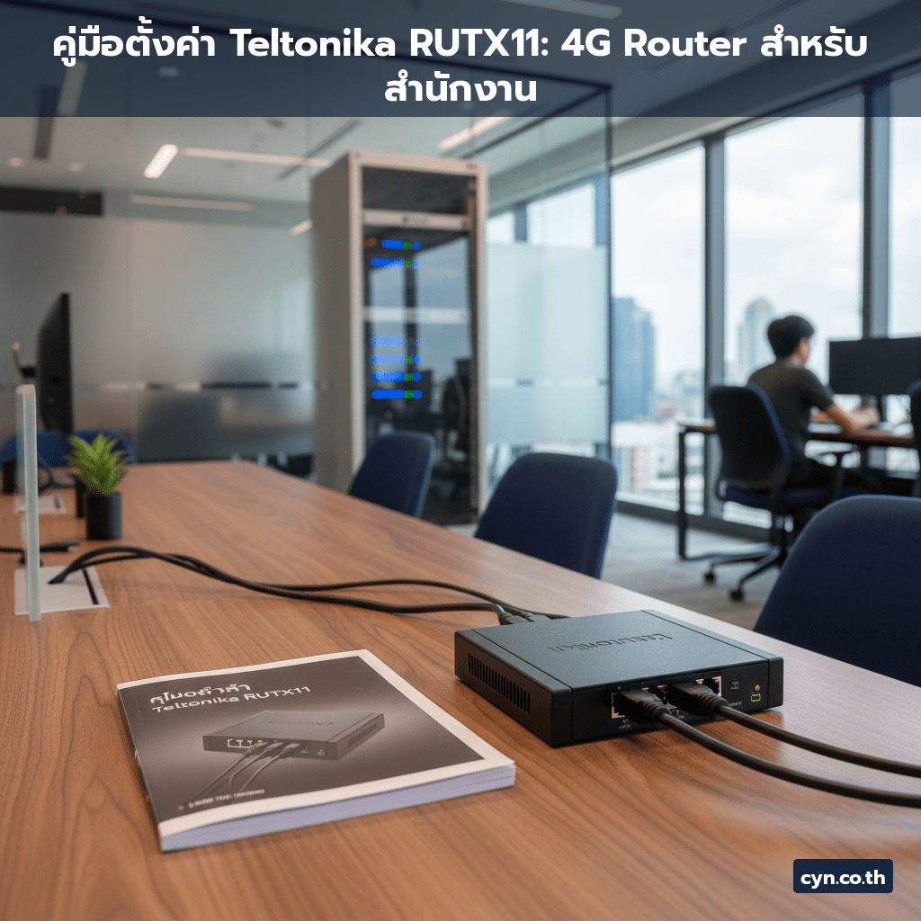 คู่มือตั้งค่า Teltonika RUTX11: 4G Router สำหรับสำนักงาน - cover