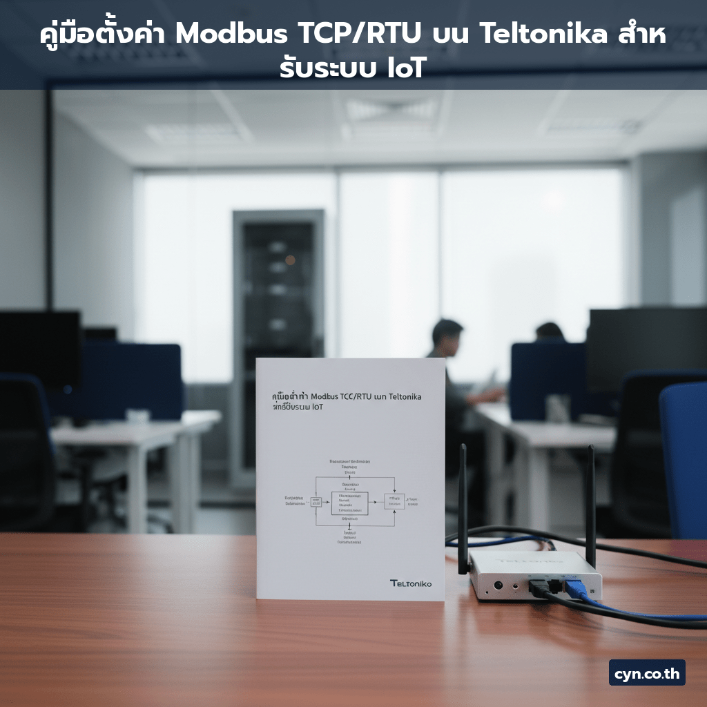 คู่มือตั้งค่า Modbus TCP/RTU บน Teltonika สำหรับระบบ IoT - cover