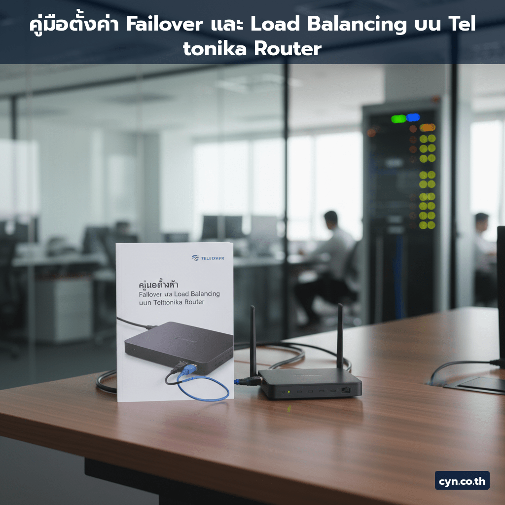 คู่มือตั้งค่า Failover และ Load Balancing บน Teltonika Router - cover