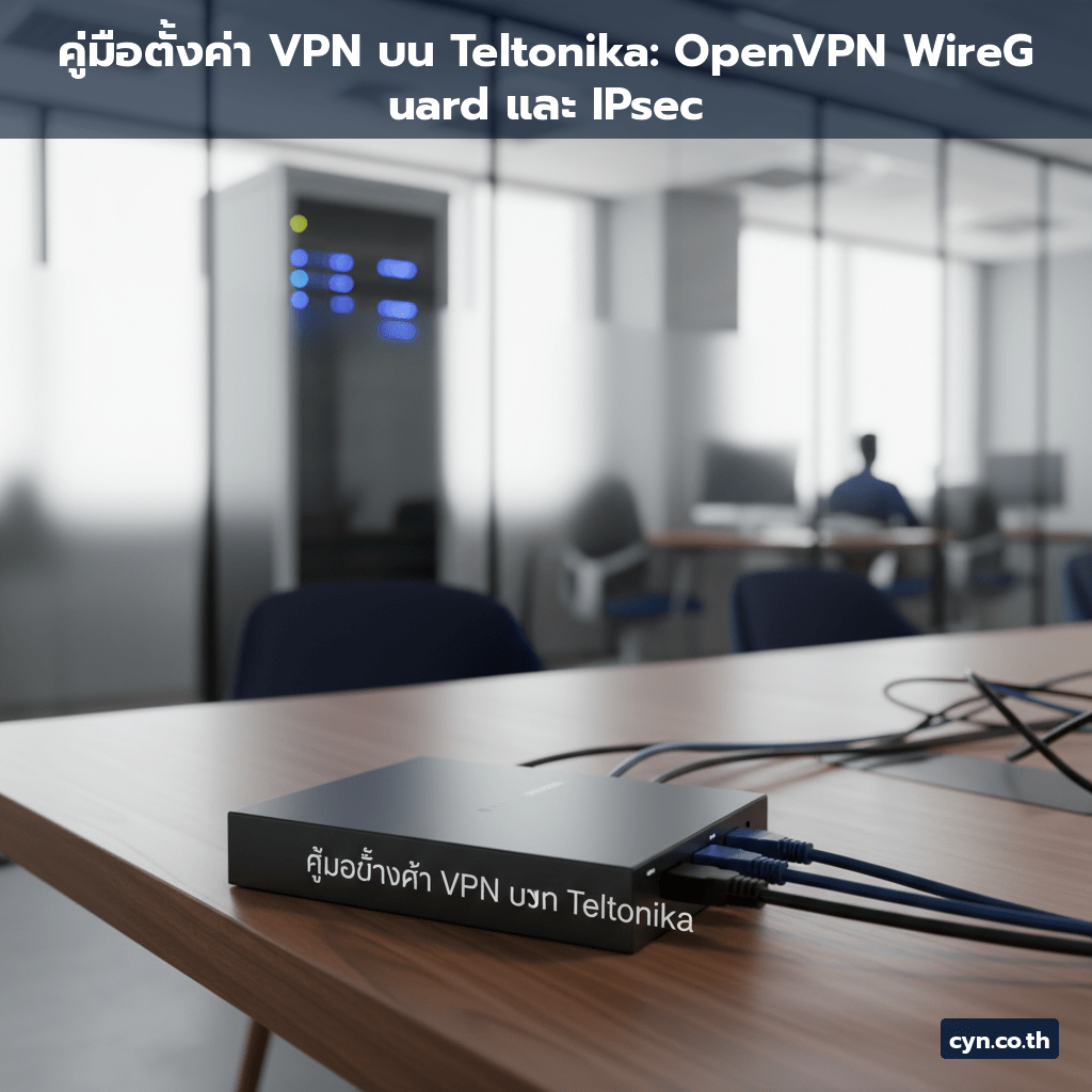 คู่มือตั้งค่า VPN บน Teltonika: OpenVPN WireGuard และ IPsec - cover