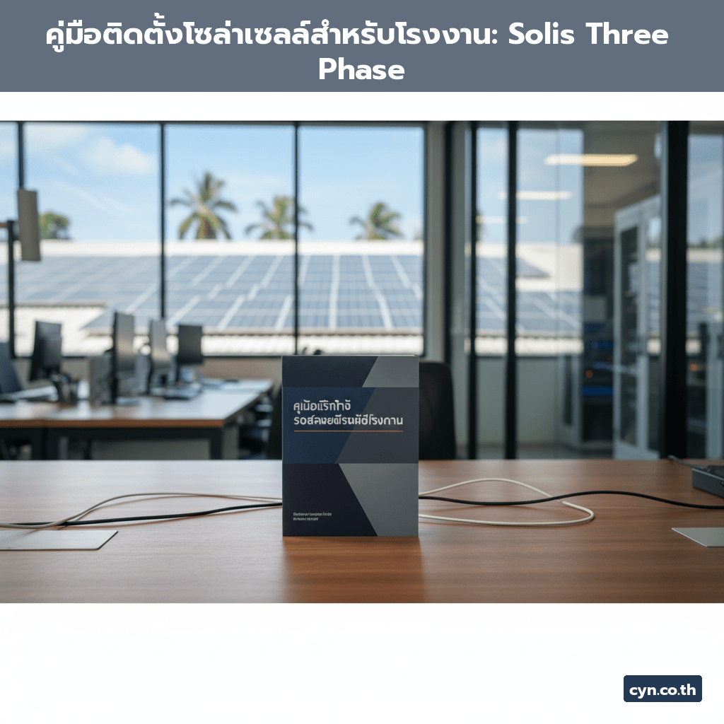 คู่มือติดตั้งโซล่าเซลล์สำหรับโรงงาน: Solis Three Phase - cover