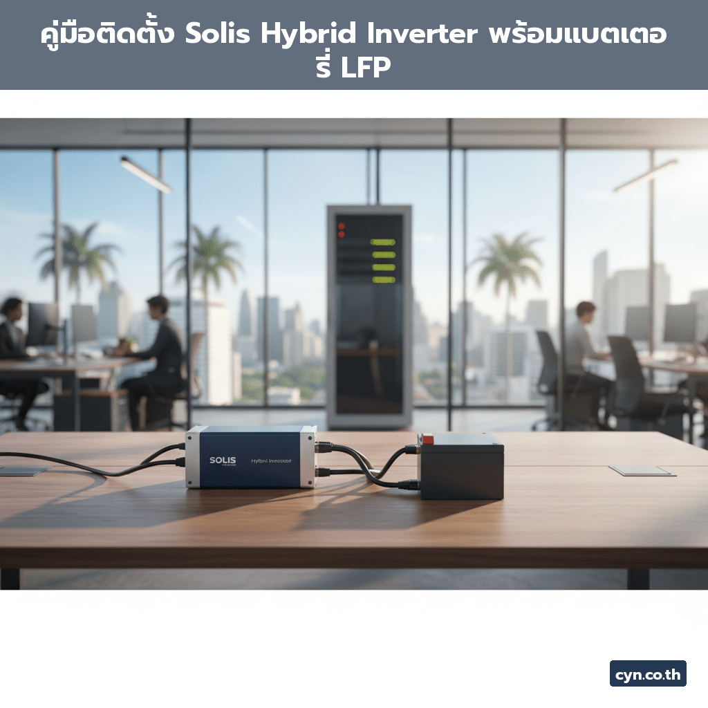 คู่มือติดตั้ง Solis Hybrid Inverter พร้อมแบตเตอรี่ LFP - cover
