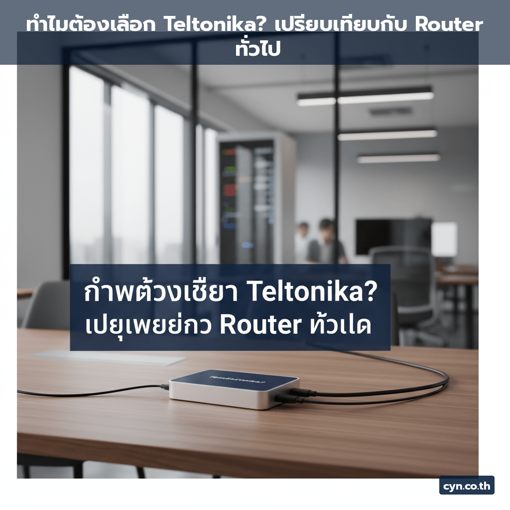 ทำไมต้องเลือก Teltonika? เปรียบเทียบกับ Router ทั่วไป - cover