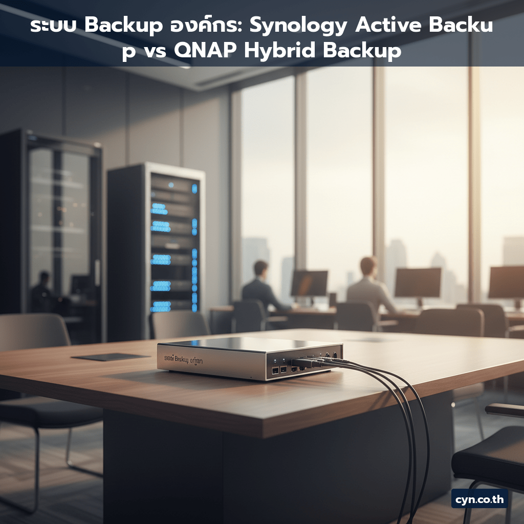 ระบบ Backup องค์กร: Synology Active Backup vs QNAP Hybrid Backup - cover