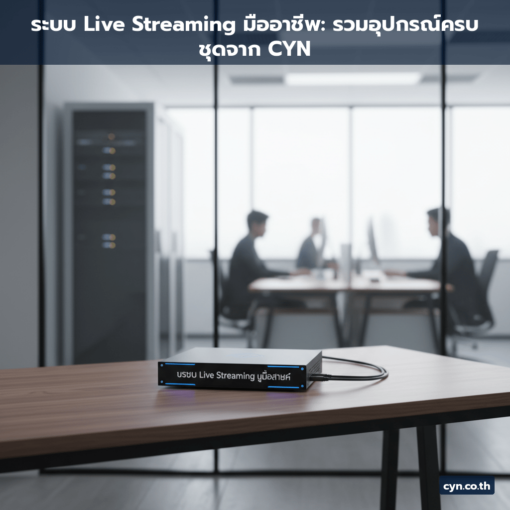 ระบบ Live Streaming มืออาชีพ: รวมอุปกรณ์ครบชุดจาก CYN - cover
