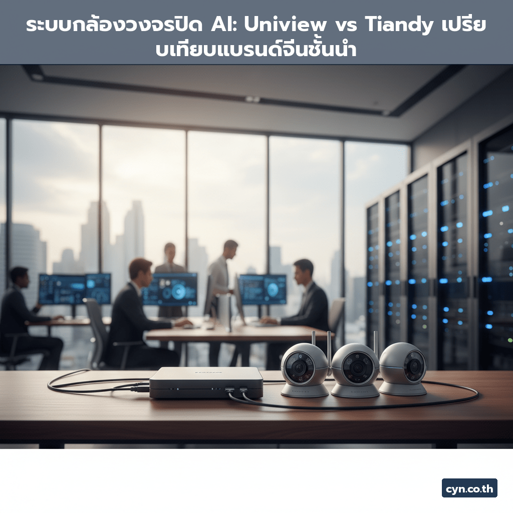 ระบบกล้องวงจรปิด AI: Uniview vs Tiandy เปรียบเทียบแบรนด์จีนชั้นนำ - cover