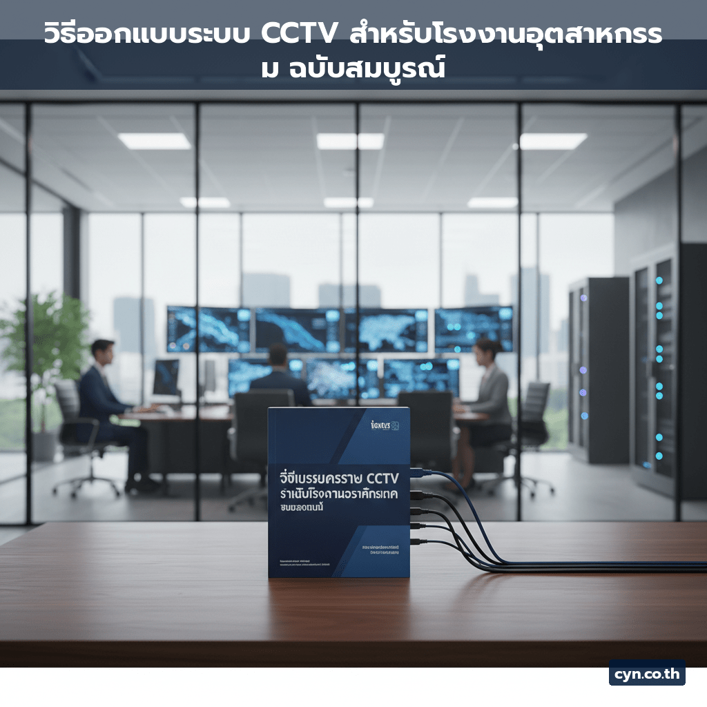วิธีออกแบบระบบ CCTV สำหรับโรงงานอุตสาหกรรม ฉบับสมบูรณ์ - cover