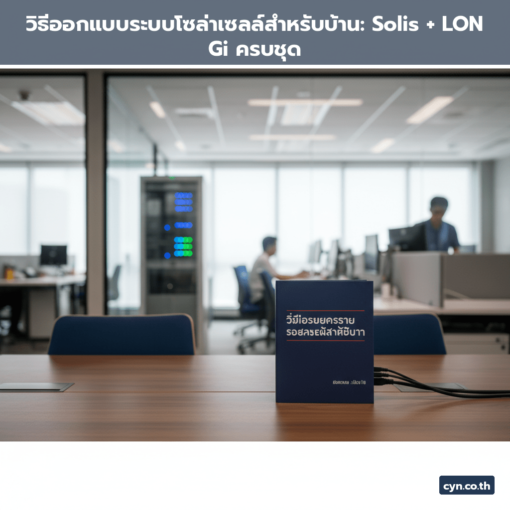 วิธีออกแบบระบบโซล่าเซลล์สำหรับบ้าน: Solis + LONGi ครบชุด - cover
