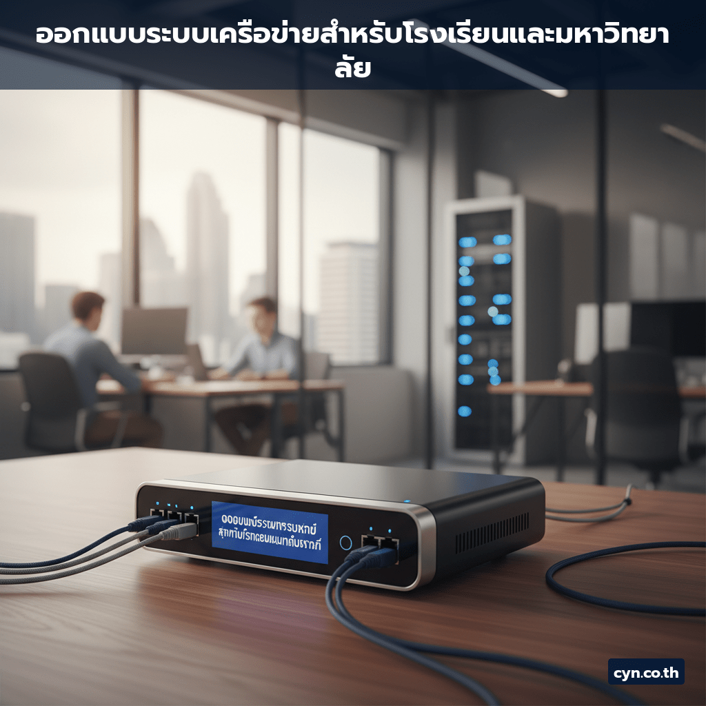 ออกแบบระบบเครือข่ายสำหรับโรงเรียนและมหาวิทยาลัย - cover