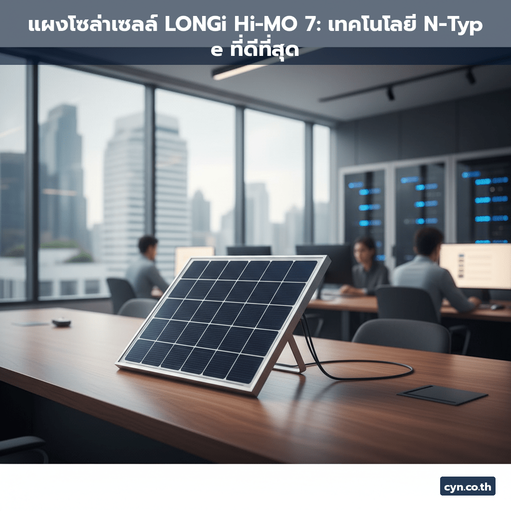 แผงโซล่าเซลล์ LONGi Hi-MO 7: เทคโนโลยี N-Type ที่ดีที่สุด - cover