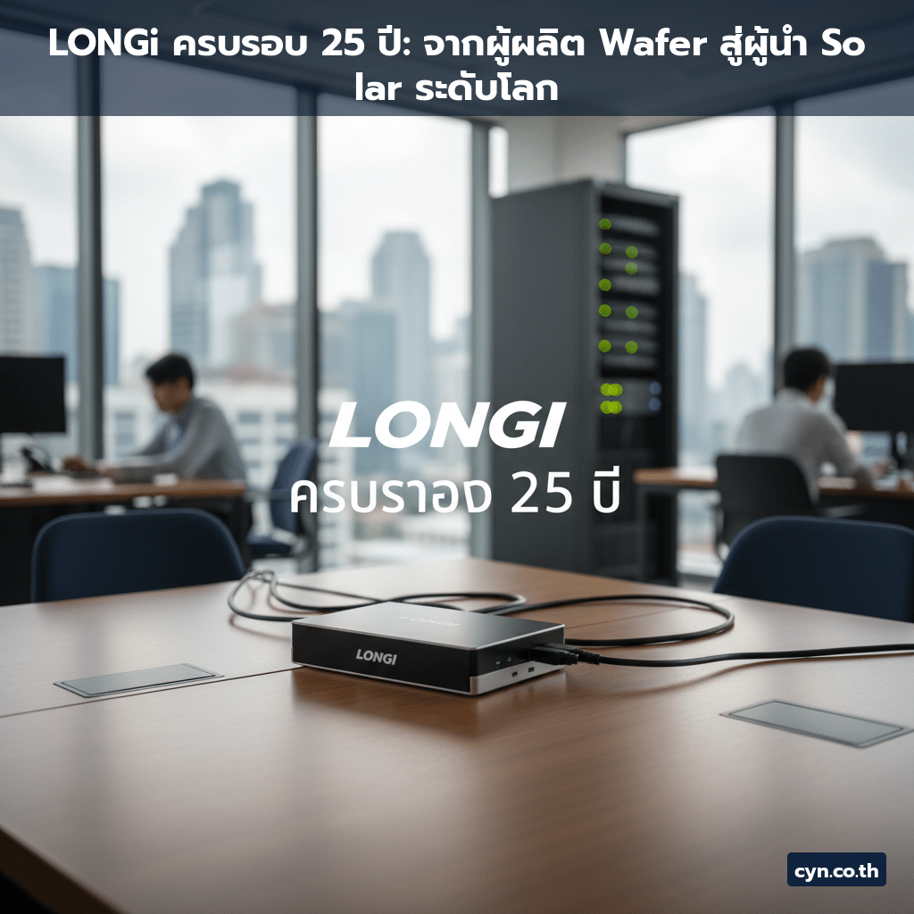 LONGi ครบรอบ 25 ปี: จากผู้ผลิต Wafer สู่ผู้นำ Solar ระดับโลก - cover