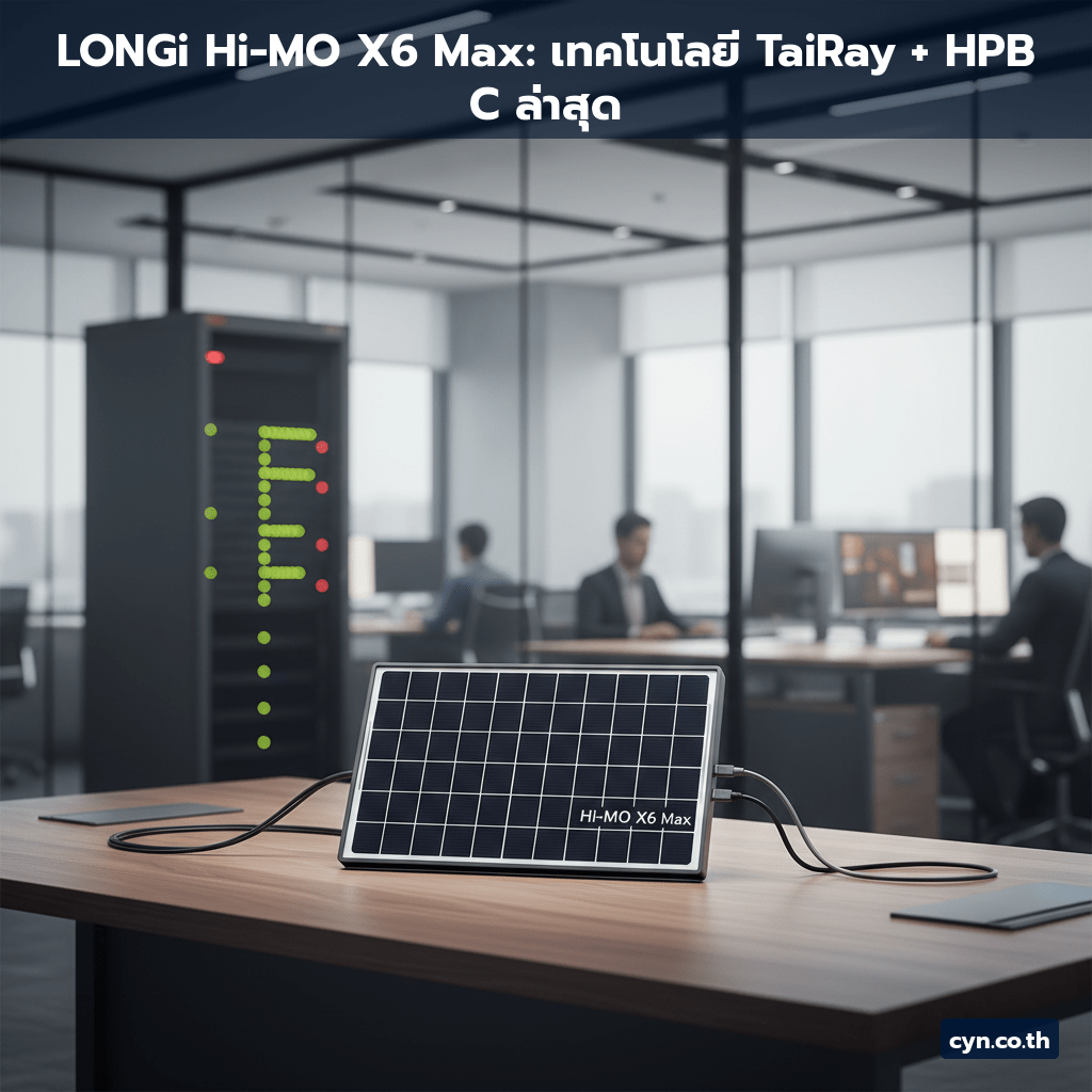 LONGi Hi-MO X6 Max: เทคโนโลยี TaiRay + HPBC ล่าสุด - cover