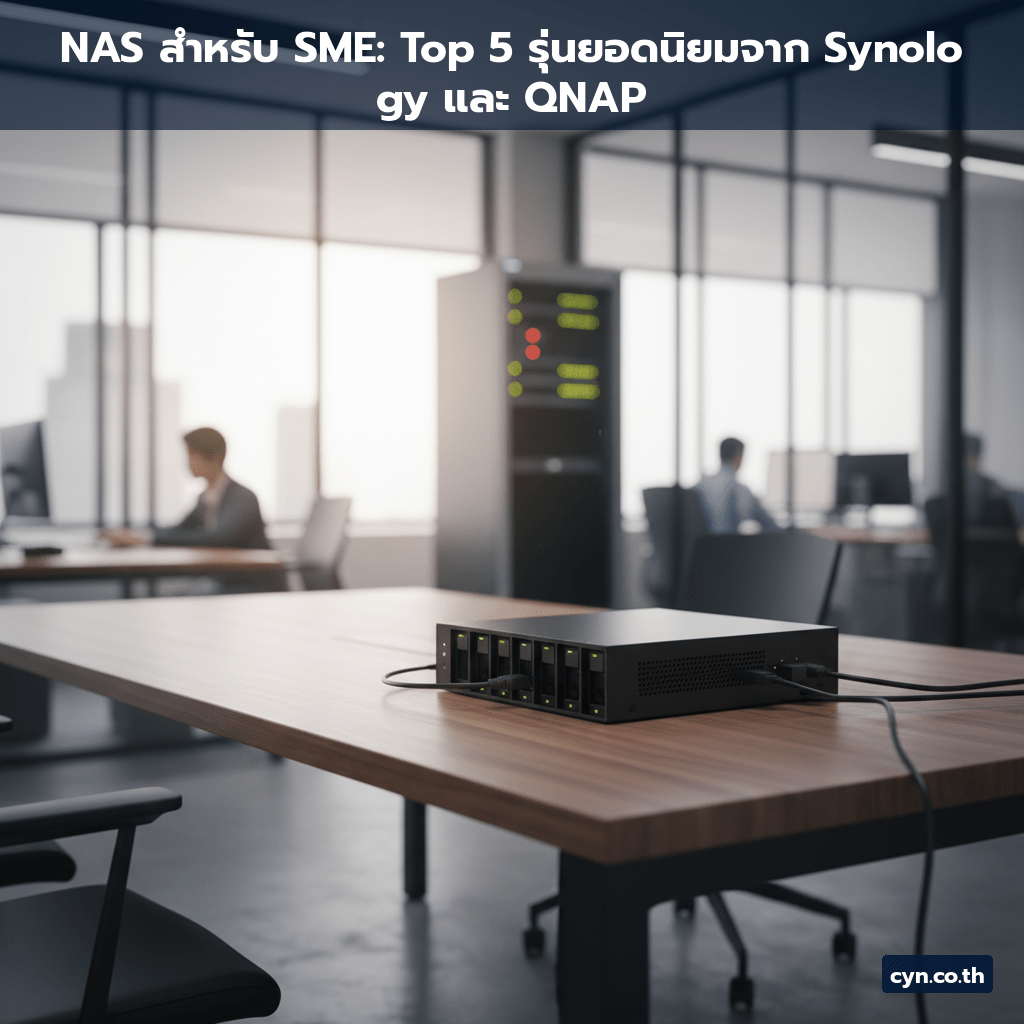 NAS สำหรับ SME: Top 5 รุ่นยอดนิยมจาก Synology และ QNAP - cover