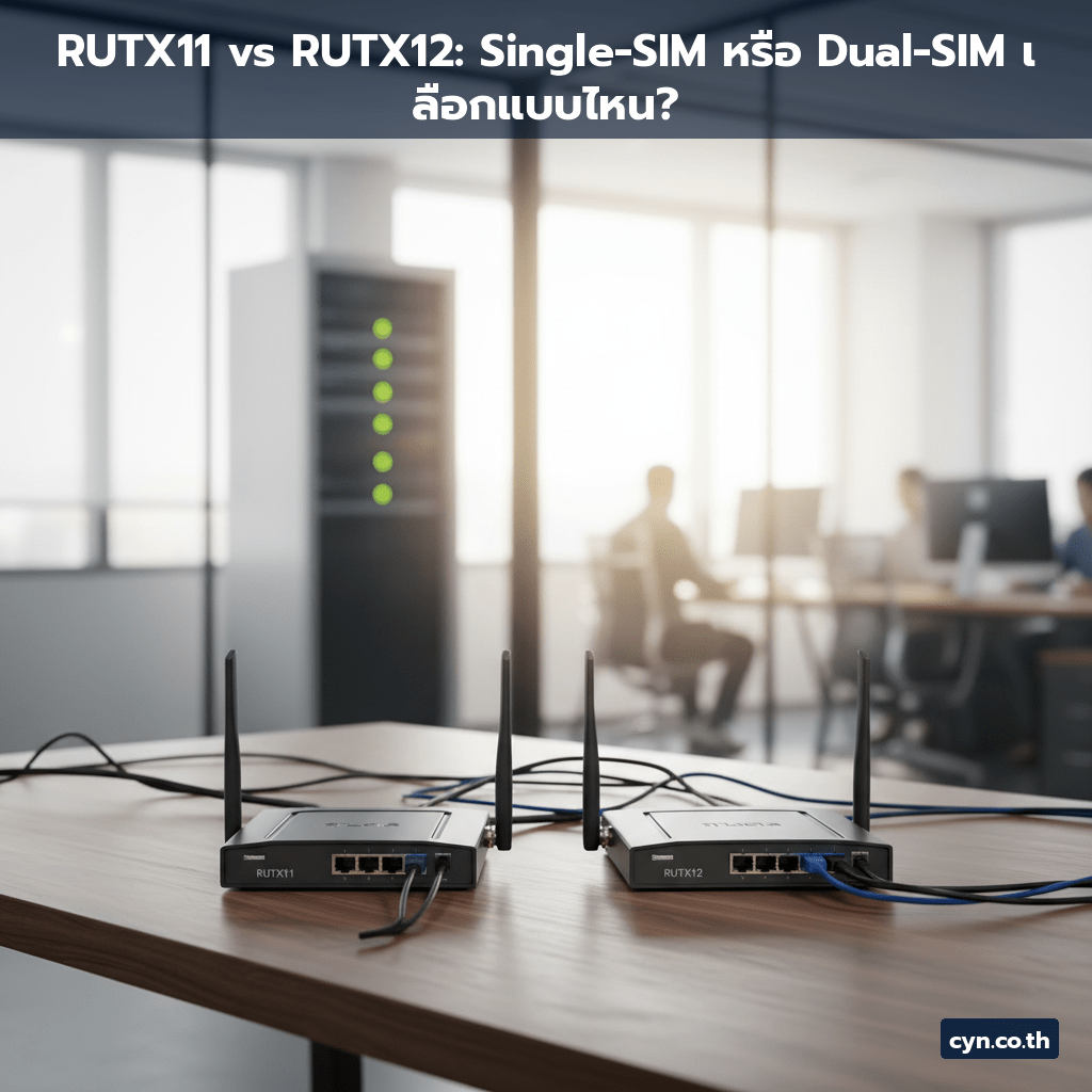 RUTX11 vs RUTX12: Single-SIM หรือ Dual-SIM เลือกแบบไหน? - cover