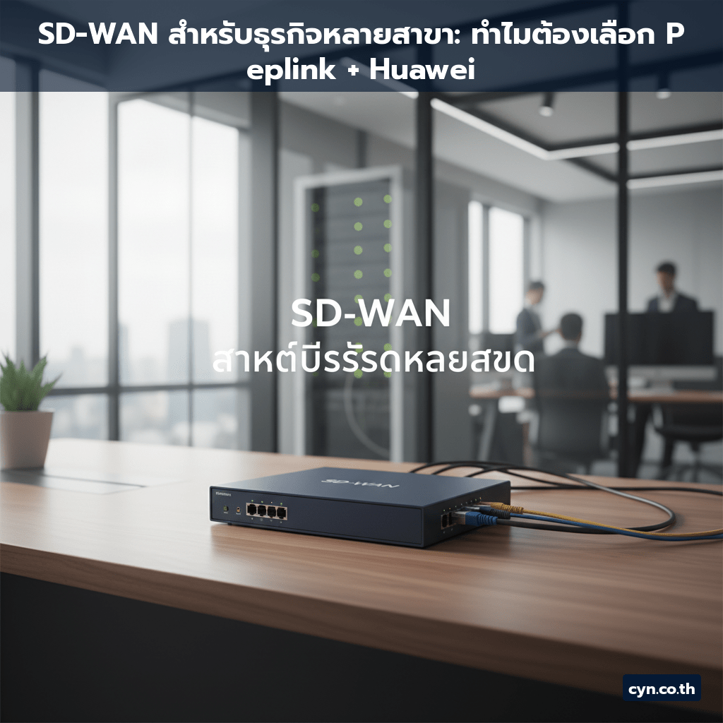 SD-WAN สำหรับธุรกิจหลายสาขา: ทำไมต้องเลือก Peplink + Huawei - cover