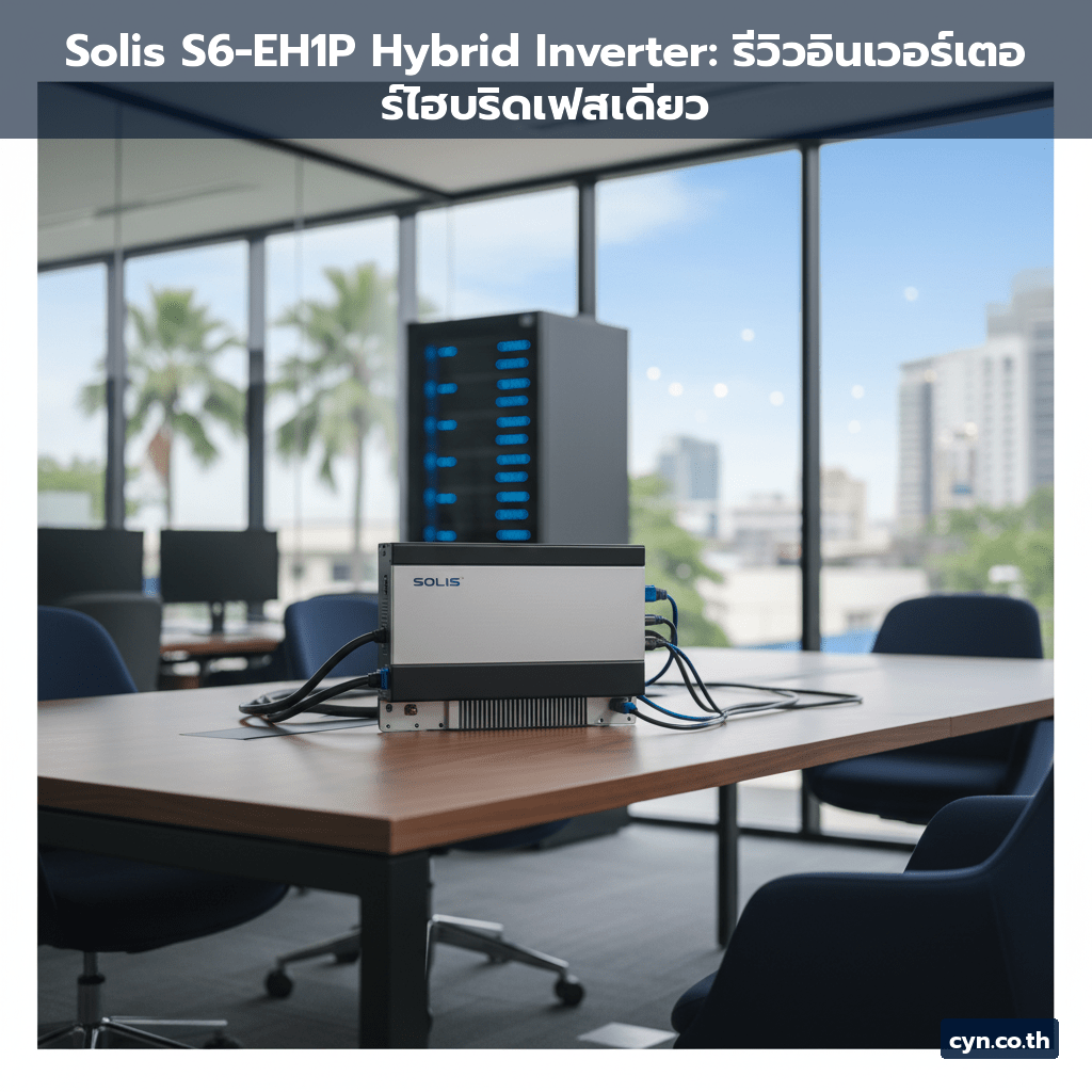Solis S6-EH1P Hybrid Inverter: รีวิวอินเวอร์เตอร์ไฮบริดเฟสเดียว - cover