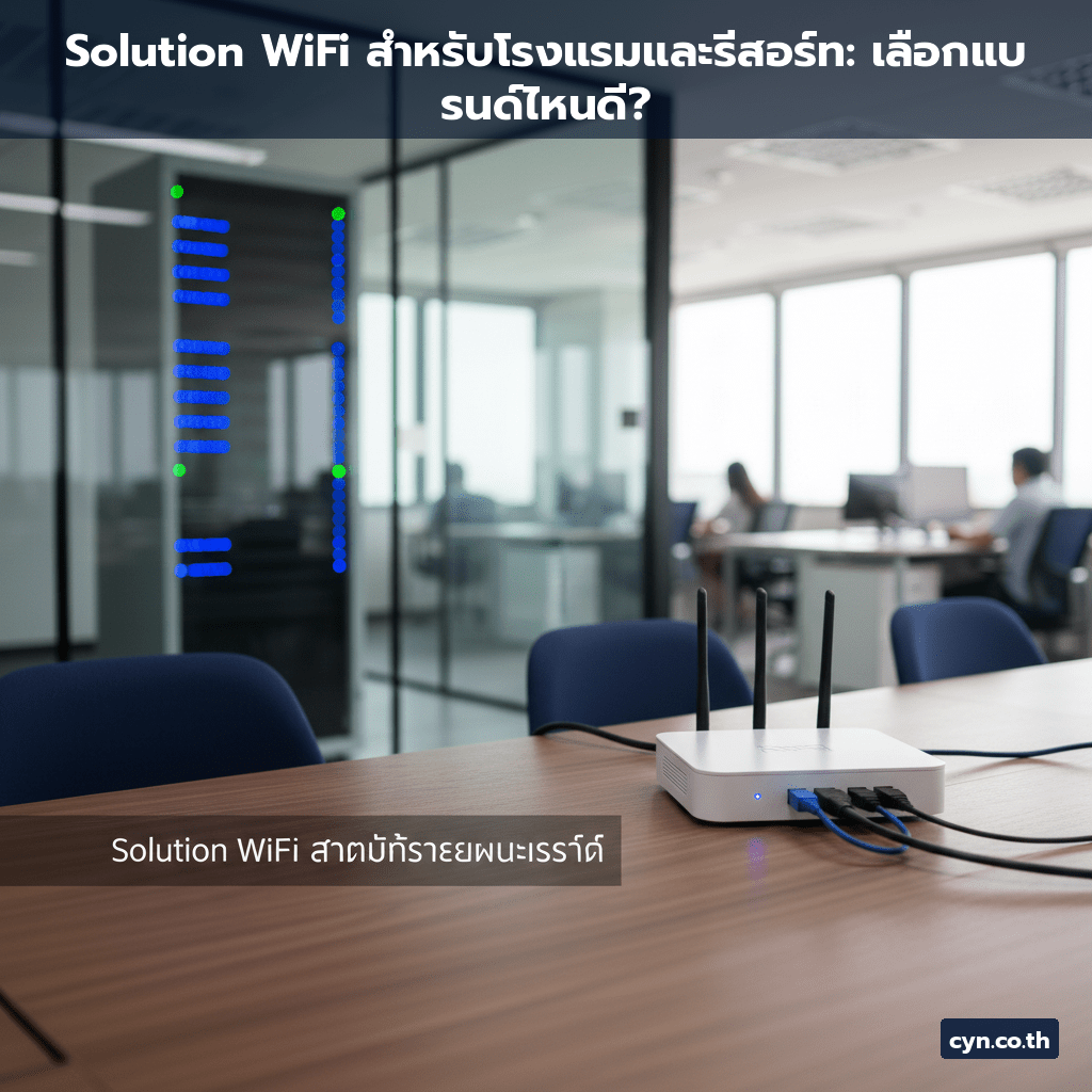 Solution WiFi สำหรับโรงแรมและรีสอร์ท: เลือกแบรนด์ไหนดี? - cover