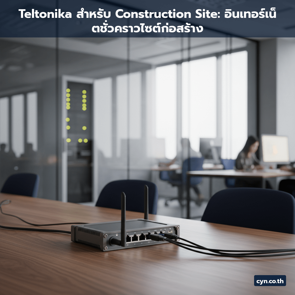 Teltonika สำหรับ Construction Site: อินเทอร์เน็ตชั่วคราวไซต์ก่อสร้าง - cover
