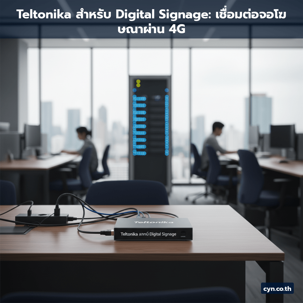Teltonika สำหรับ Digital Signage: เชื่อมต่อจอโฆษณาผ่าน 4G - cover