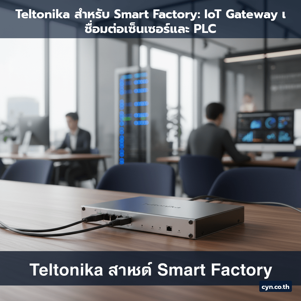 Teltonika สำหรับ Smart Factory: IoT Gateway เชื่อมต่อเซ็นเซอร์และ PLC - cover