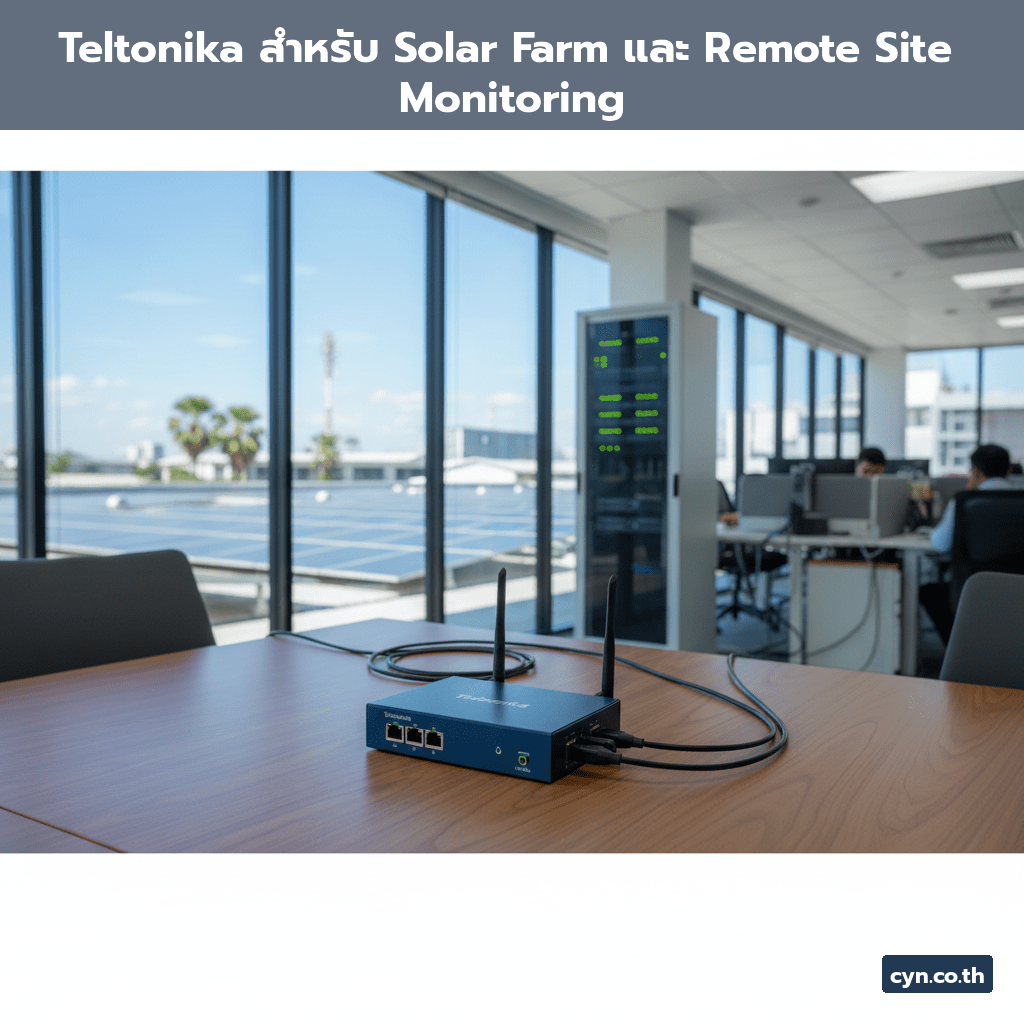 Teltonika สำหรับ Solar Farm และ Remote Site Monitoring - cover