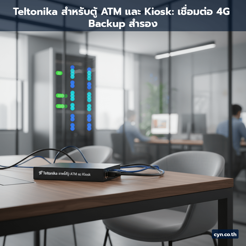 Teltonika สำหรับตู้ ATM และ Kiosk: เชื่อมต่อ 4G Backup สำรอง - cover