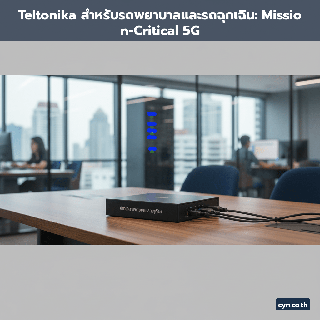Teltonika สำหรับรถพยาบาลและรถฉุกเฉิน: Mission-Critical 5G - cover