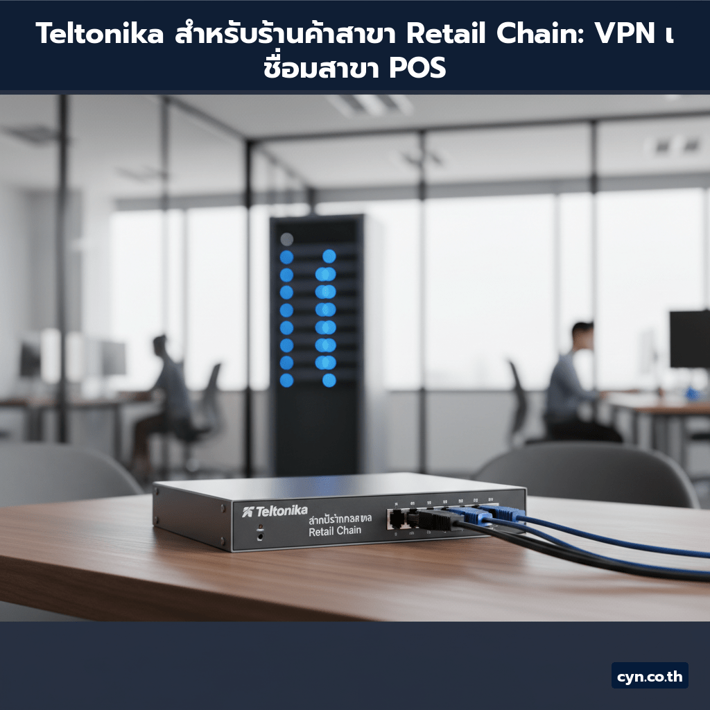 Teltonika สำหรับร้านค้าสาขา Retail Chain: VPN เชื่อมสาขา POS - cover
