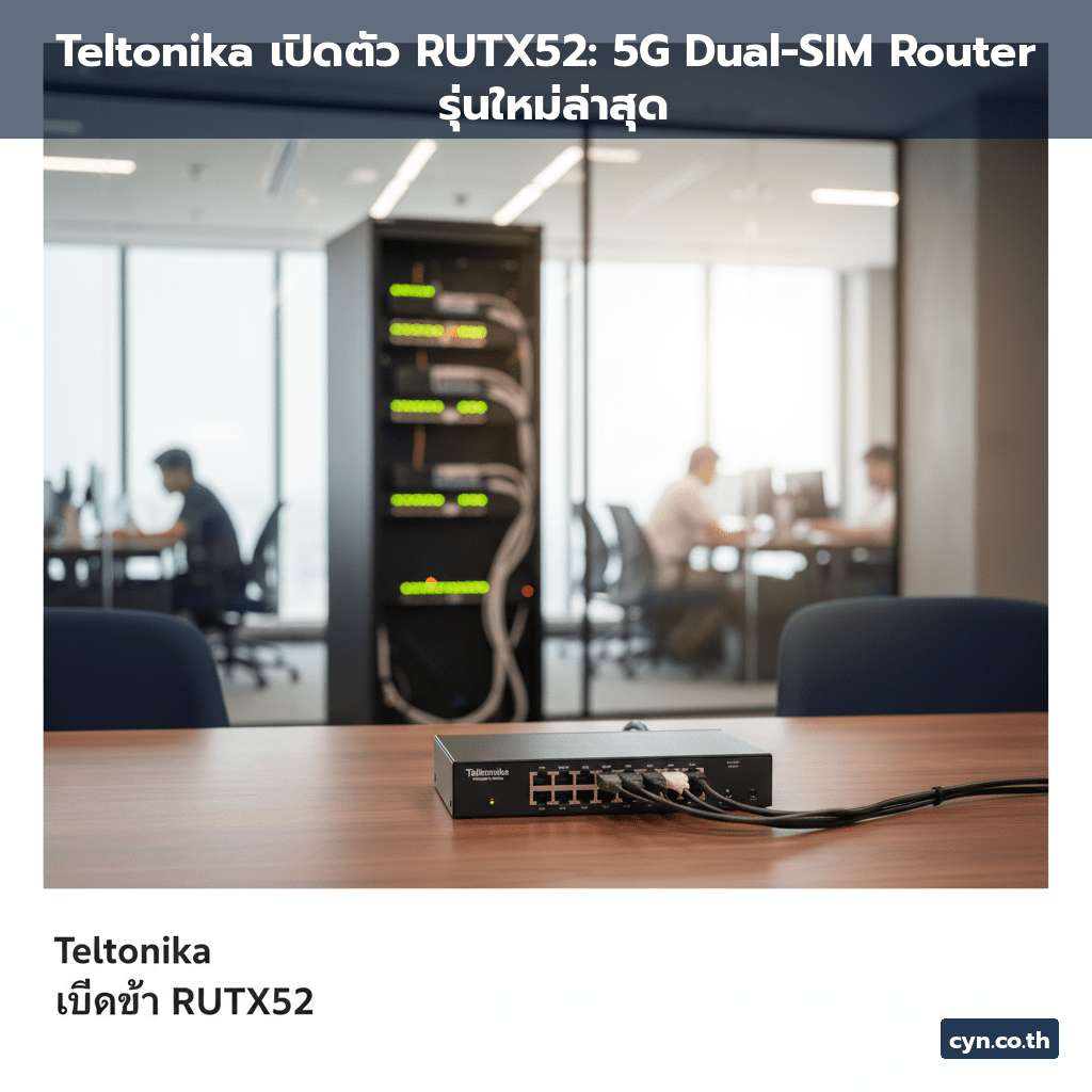 Teltonika เปิดตัว RUTX52: 5G Dual-SIM Router รุ่นใหม่ล่าสุด - cover