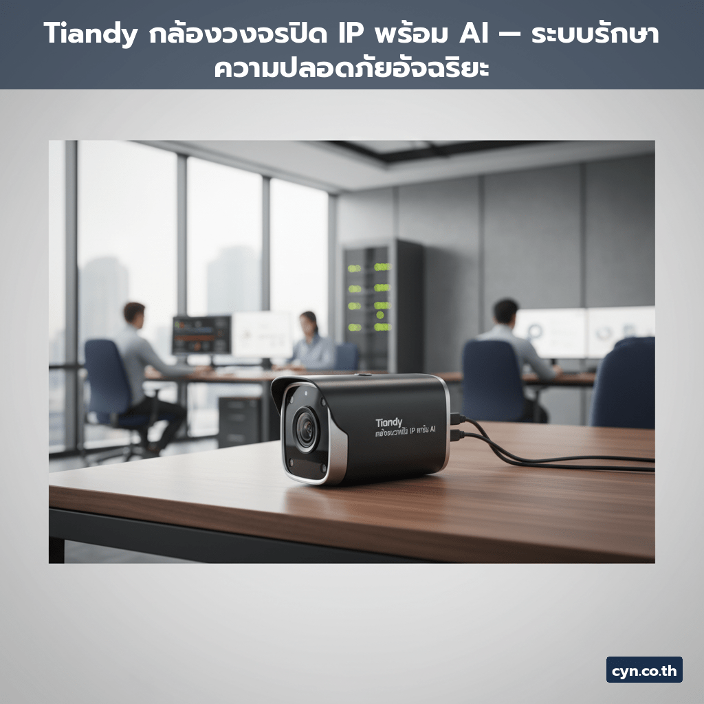 Tiandy กล้องวงจรปิด IP พร้อม AI — ระบบรักษาความปลอดภัยอัจฉริยะ - cover