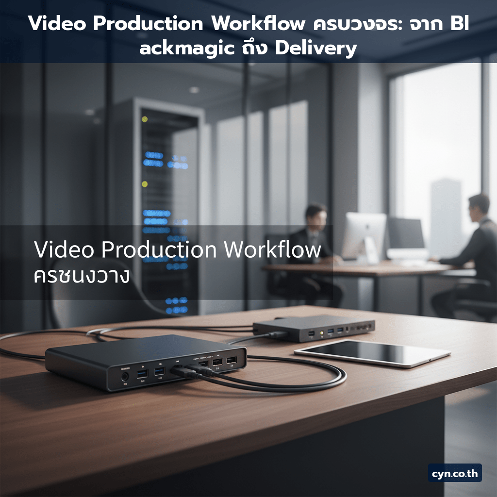 Video Production Workflow ครบวงจร: จาก Blackmagic ถึง Delivery - cover